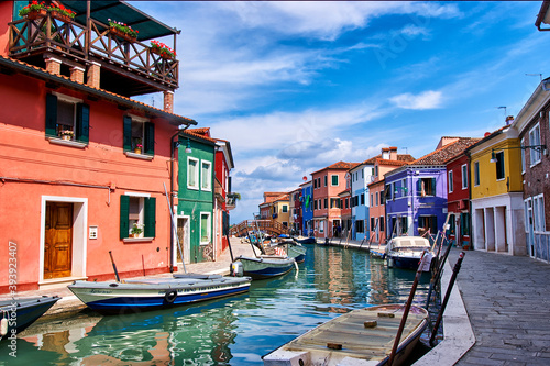 Burano island, Veneto, Venice, Italy, Europe photo
