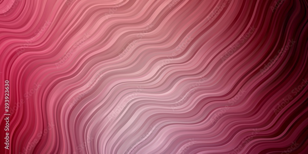 Dark Purple, Pink vector background with bent lines.