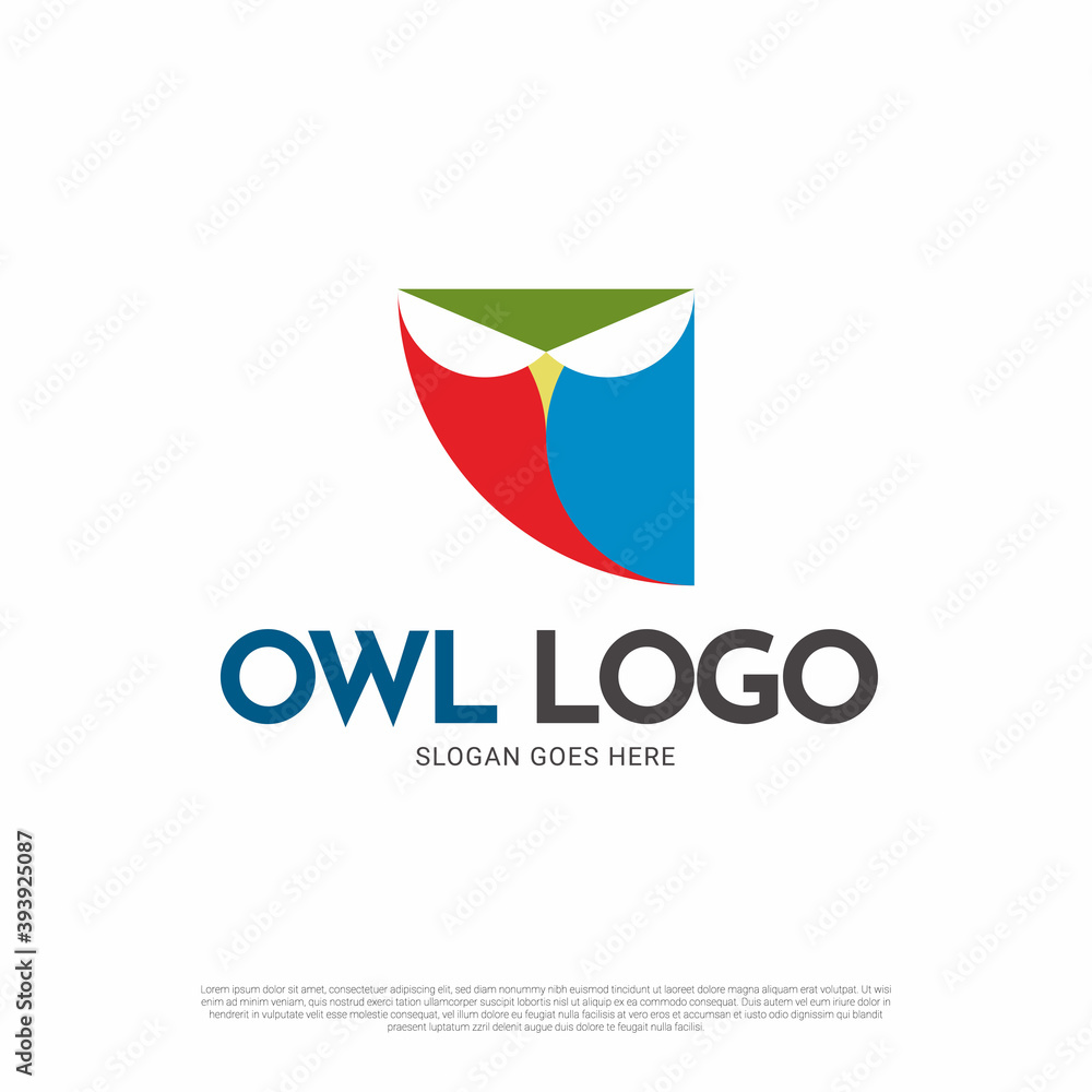 Owl bird logo icon Owl bird logo icon