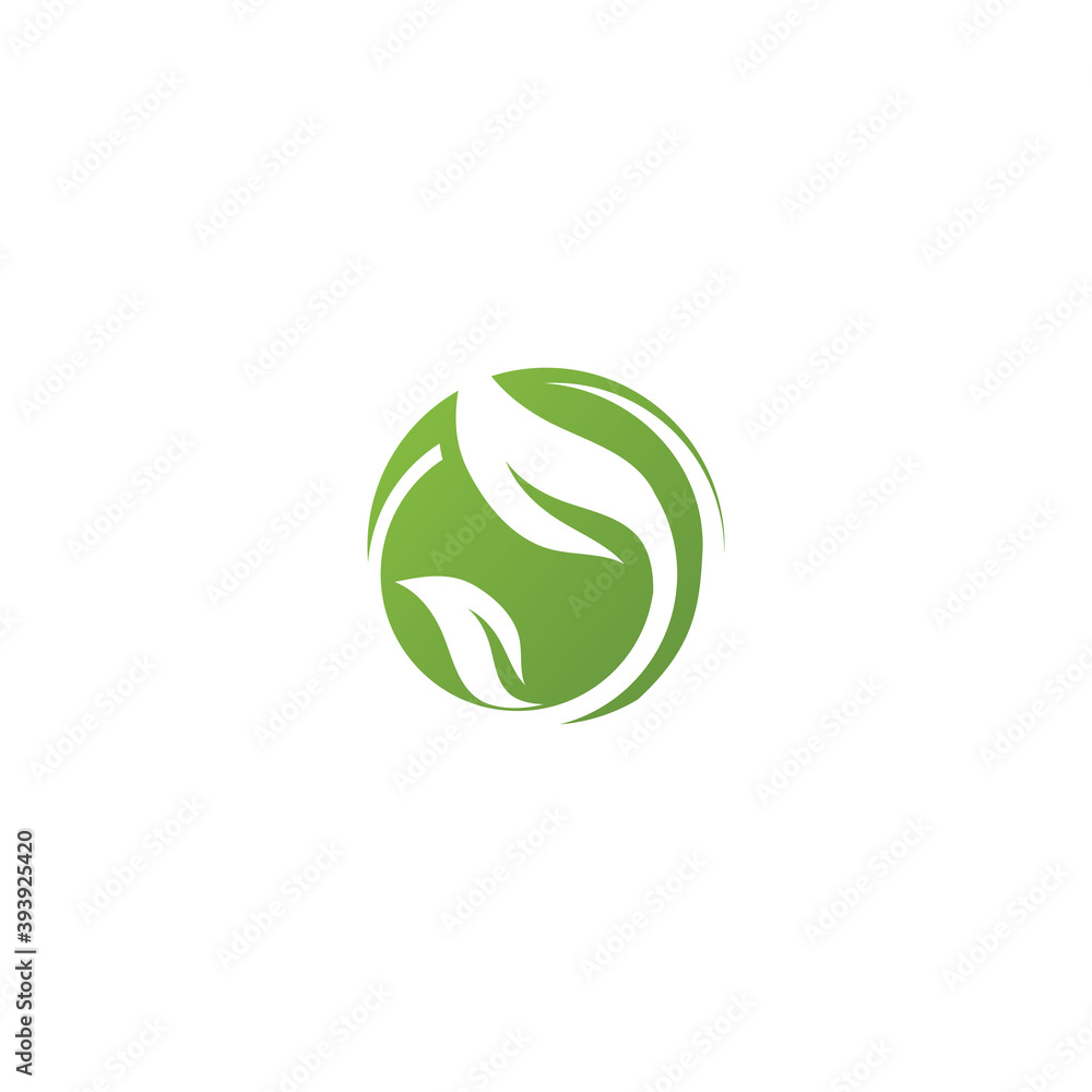 Leaf ecology Logo Template vector Leaf ecology Logo Template vector