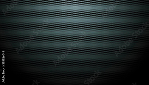 black metallic background with detailed circular mesh