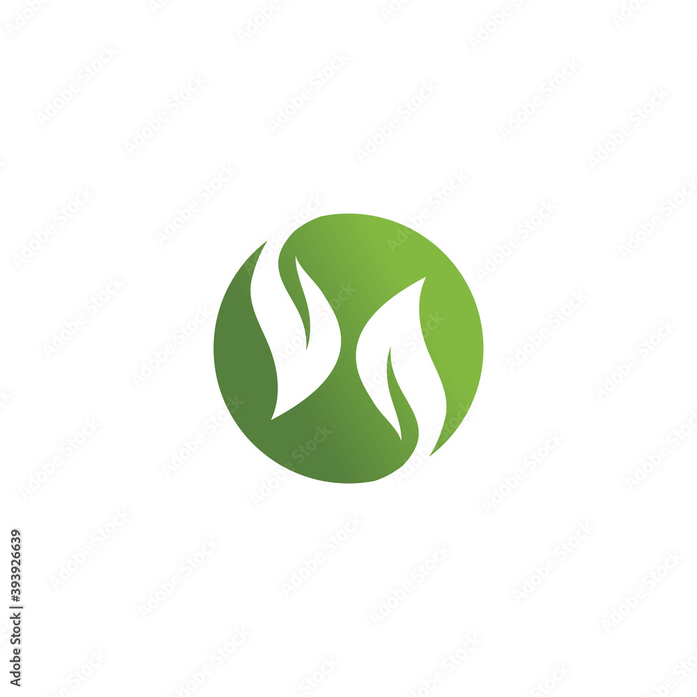 Leaf ecology Logo Template vector Leaf ecology Logo Template vector