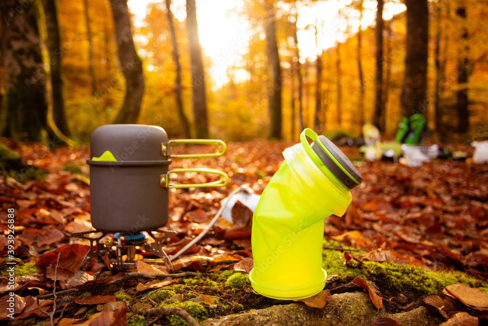 Using special cooking devices to make camping easier