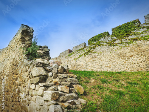 Old wall in the old town of Znojmo, Czech Republic, South Moravia, Europe. © m3ron