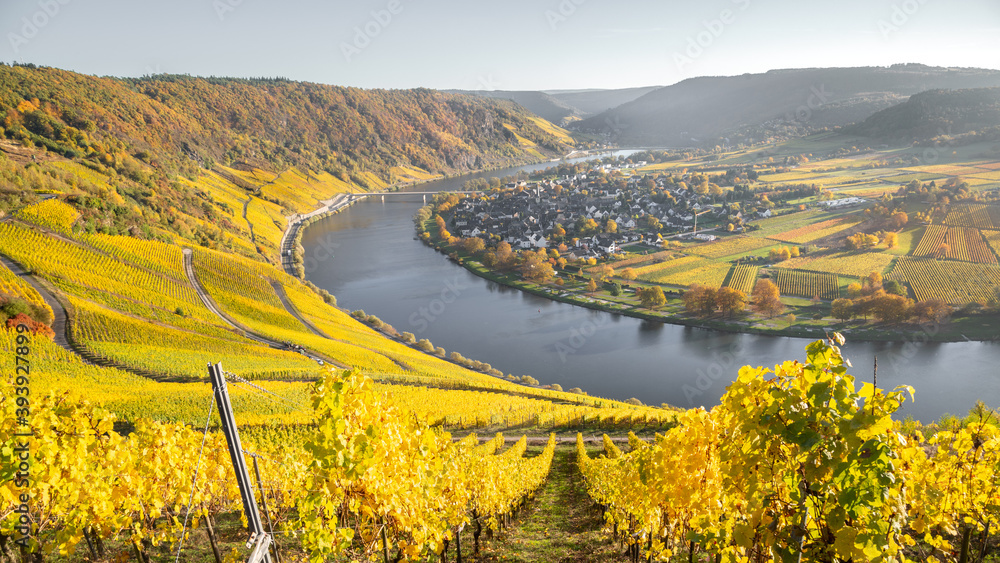 Vallée de la Moselle allemande en automne