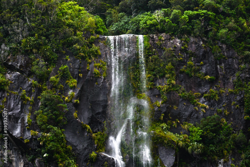 waterfall in the mountains waterfall in the mountains