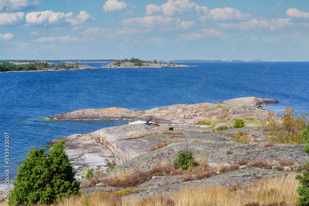 A view from an island in the outer part of the Gryt's archipelago in the Baltic Sea, Sweden. A view from an island in the outer part of the Gryt's archipelago in the Baltic Sea, Sweden.