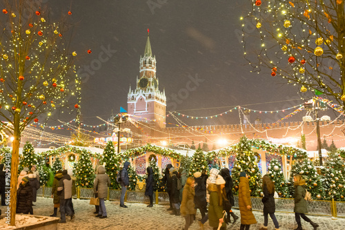 Christmas fair on red square