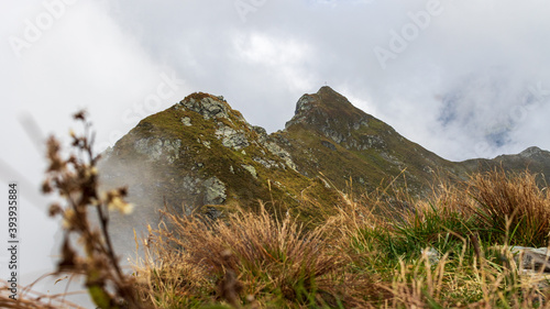 fog in the mountains in the morning