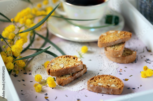 Biscotti with nuts