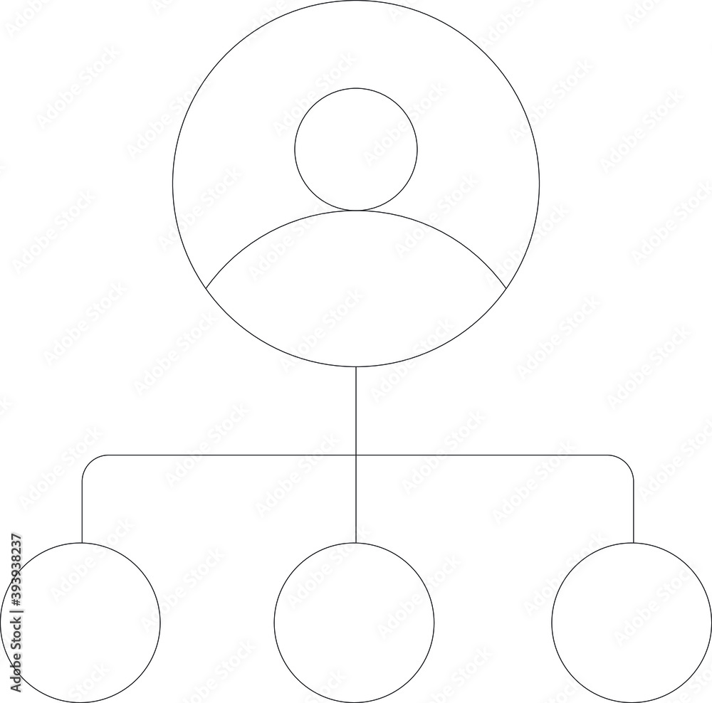 Fotografie Business & Technology line for user  and connection