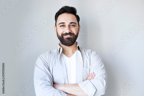 portrait of an handsome man smiling © Hazal