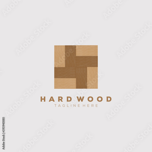 hard wood logo vector illustration design