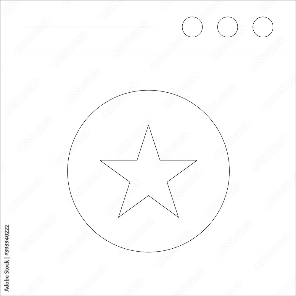 Business & Technology line for star and award Business & Technology line for star and award