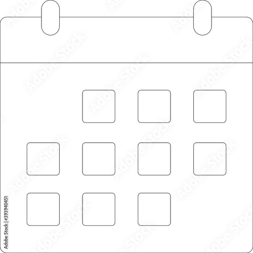 Business & Technology line for calendar  and date