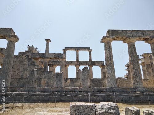 The Temple of Aphaia, Aegina island, Greece photo