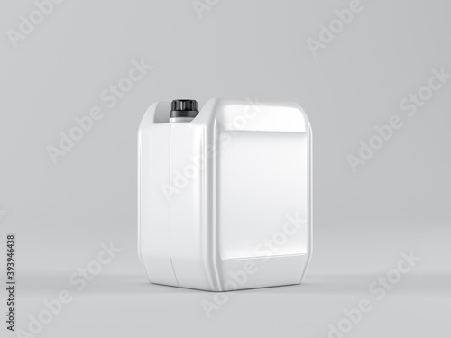 Cuadro en lienzo White canister jerrycan for motor oil and other on white background