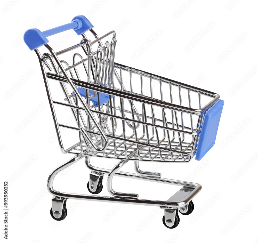 a shopping cart isolated on white background