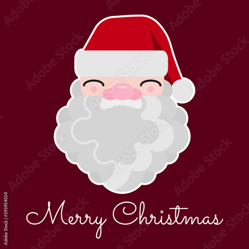 Santa christmas sticker