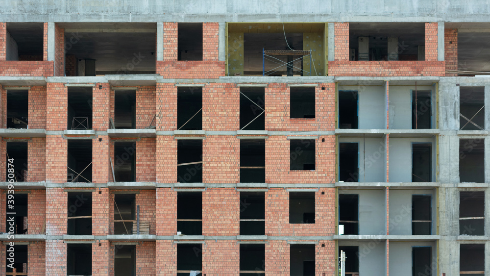 Unfinished apartment building, texture Unfinished apartment building, texture