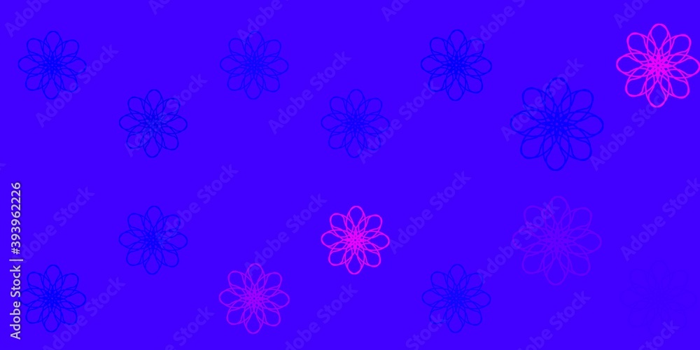 Light Pink, Blue vector backdrop with bent lines. Light Pink, Blue vector backdrop with bent lines.