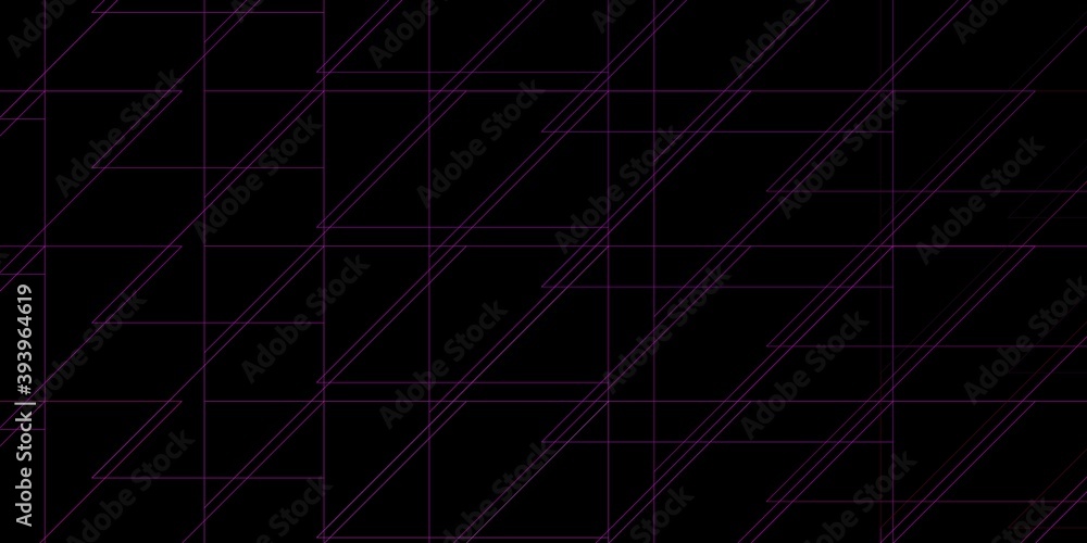 Dark Purple, Pink vector background with lines.