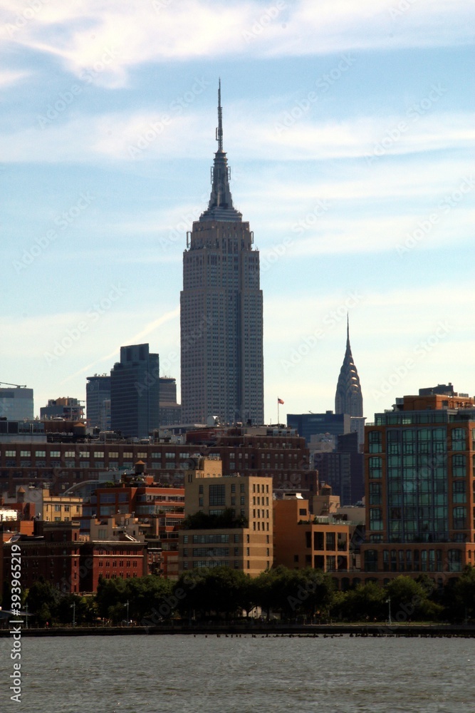 A panoramic view of New York in America