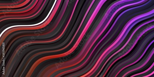 Dark Pink  Red vector template with wry lines.