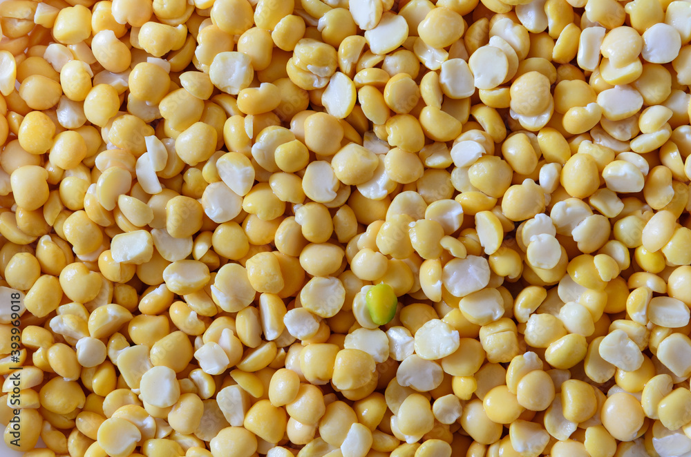 Yellow peas background