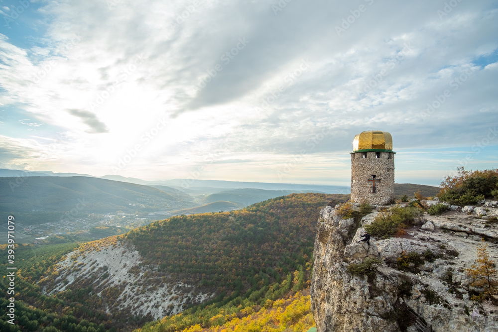 Ancient monastery in Crimea mountains