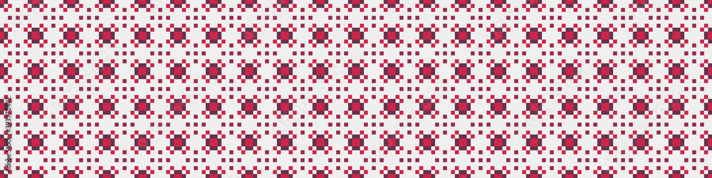 Fototapeta premium Abstract Cross Pattern Dots Logo generative computational art illustration