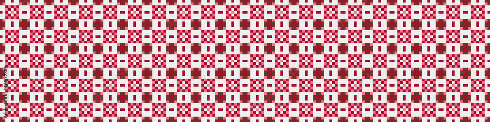 Fototapeta premium Abstract Cross Pattern Dots Logo generative computational art illustration