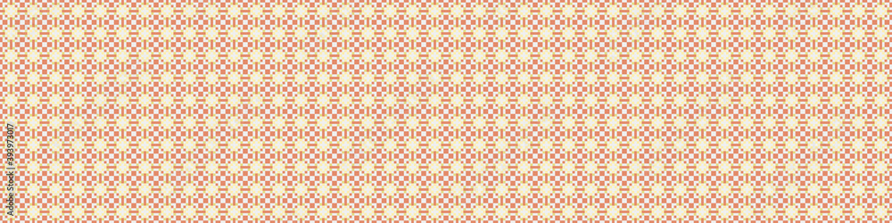 Fototapeta premium Abstract Cross Pattern Dots Logo generative computational art illustration