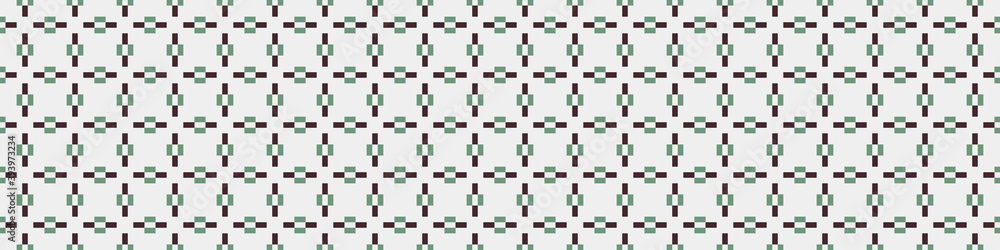 Fototapeta premium Abstract Cross Pattern Dots Logo generative computational art illustration