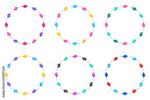 宝石／サークル／ひし形／D