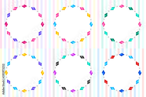 宝石／サークル／ひし形／E