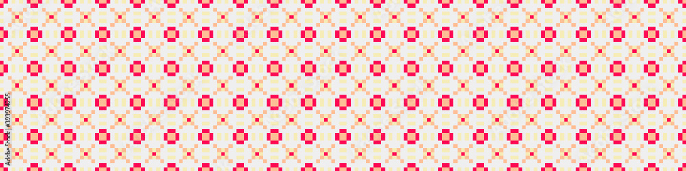 Fototapeta premium Abstract Cross Pattern Dots Logo generative computational art illustration