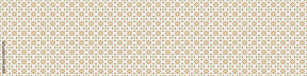 Fototapeta premium Abstract Cross Pattern Dots Logo generative computational art illustration