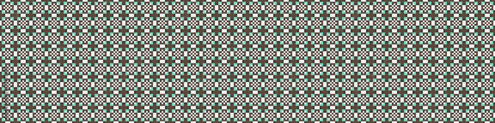 Fototapeta premium Abstract Cross Pattern Dots Logo generative computational art illustration