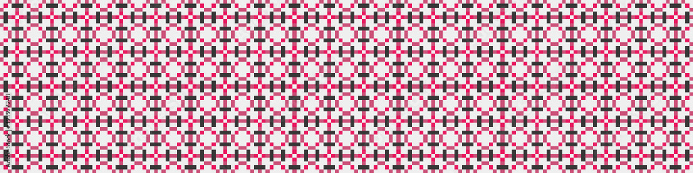 Fototapeta premium Abstract Cross Pattern Dots Logo generative computational art illustration