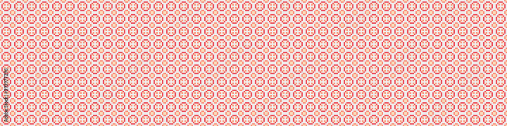 Fototapeta premium Abstract Cross Pattern Dots Logo generative computational art illustration