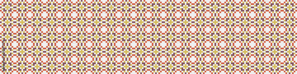 Fototapeta premium Abstract Cross Pattern Dots Logo generative computational art illustration