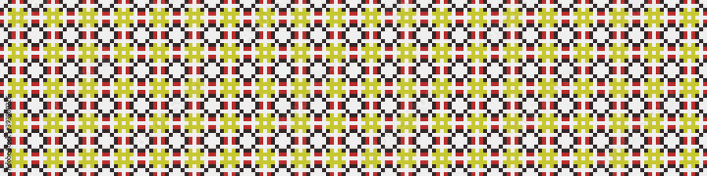 Fototapeta premium Abstract Cross Pattern Dots Logo generative computational art illustration