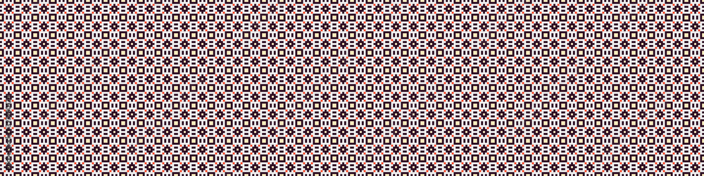 Fototapeta premium Abstract Cross Pattern Dots Logo generative computational art illustration