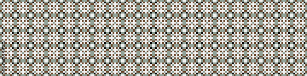 Fototapeta premium Abstract Cross Pattern Dots Logo generative computational art illustration