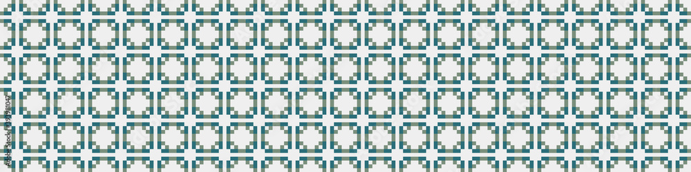 Fototapeta premium Abstract Cross Pattern Dots Logo generative computational art illustration