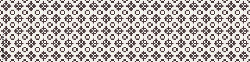 Fototapeta premium Abstract Cross Pattern Dots Logo generative computational art illustration