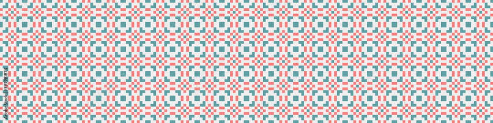 Fototapeta premium Abstract Cross Pattern Dots Logo generative computational art illustration