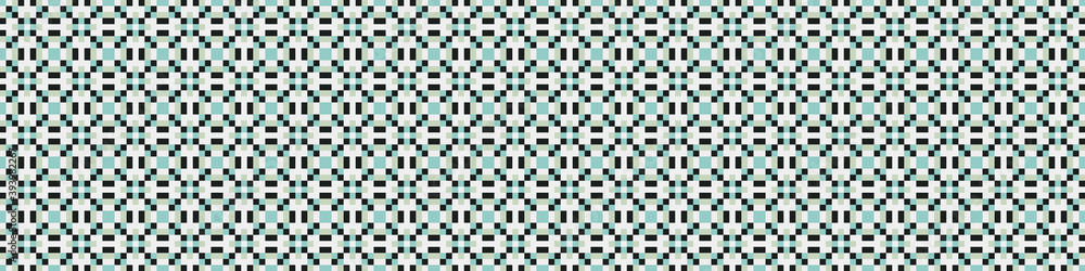 Fototapeta premium Abstract Cross Pattern Dots Logo generative computational art illustration