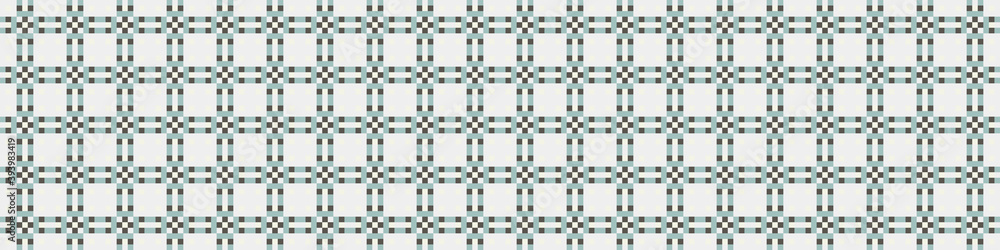 Fototapeta premium Abstract Cross Pattern Dots Logo generative computational art illustration